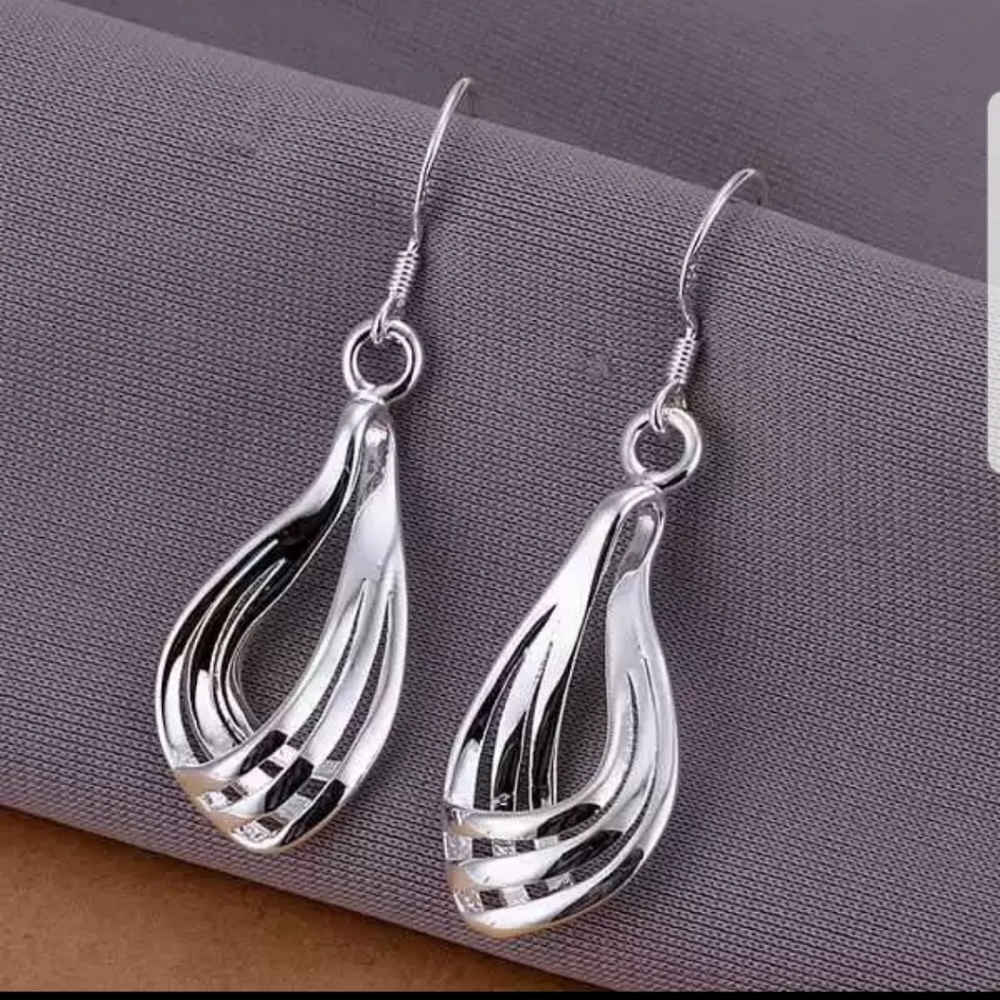 Silver plated earrings, New